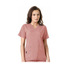 Carhartt Women's Crossflex V Neck Scrub Top - Mauve - Lenny's Shoe & Apparel