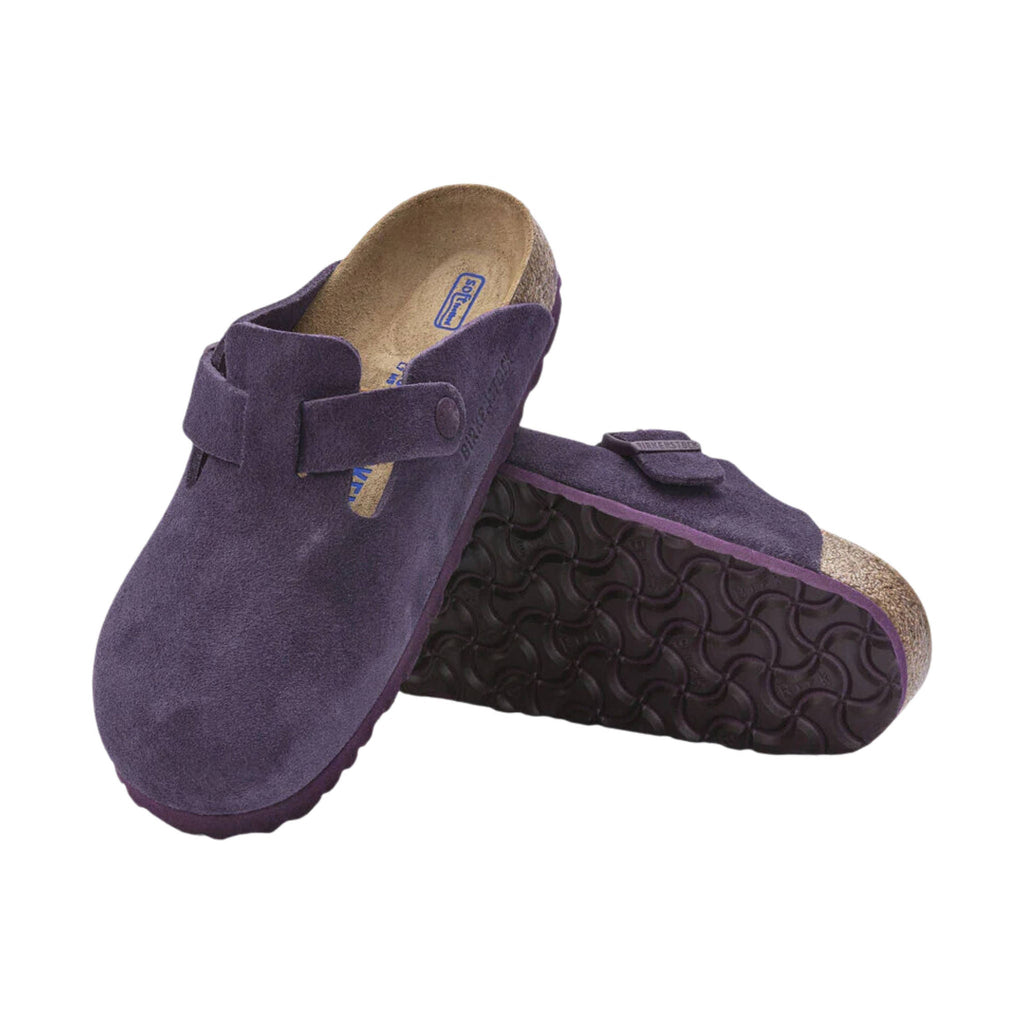 Birkenstock Boston Soft Footbed - Blackberry Wine Suede - Lenny's Shoe & Apparel