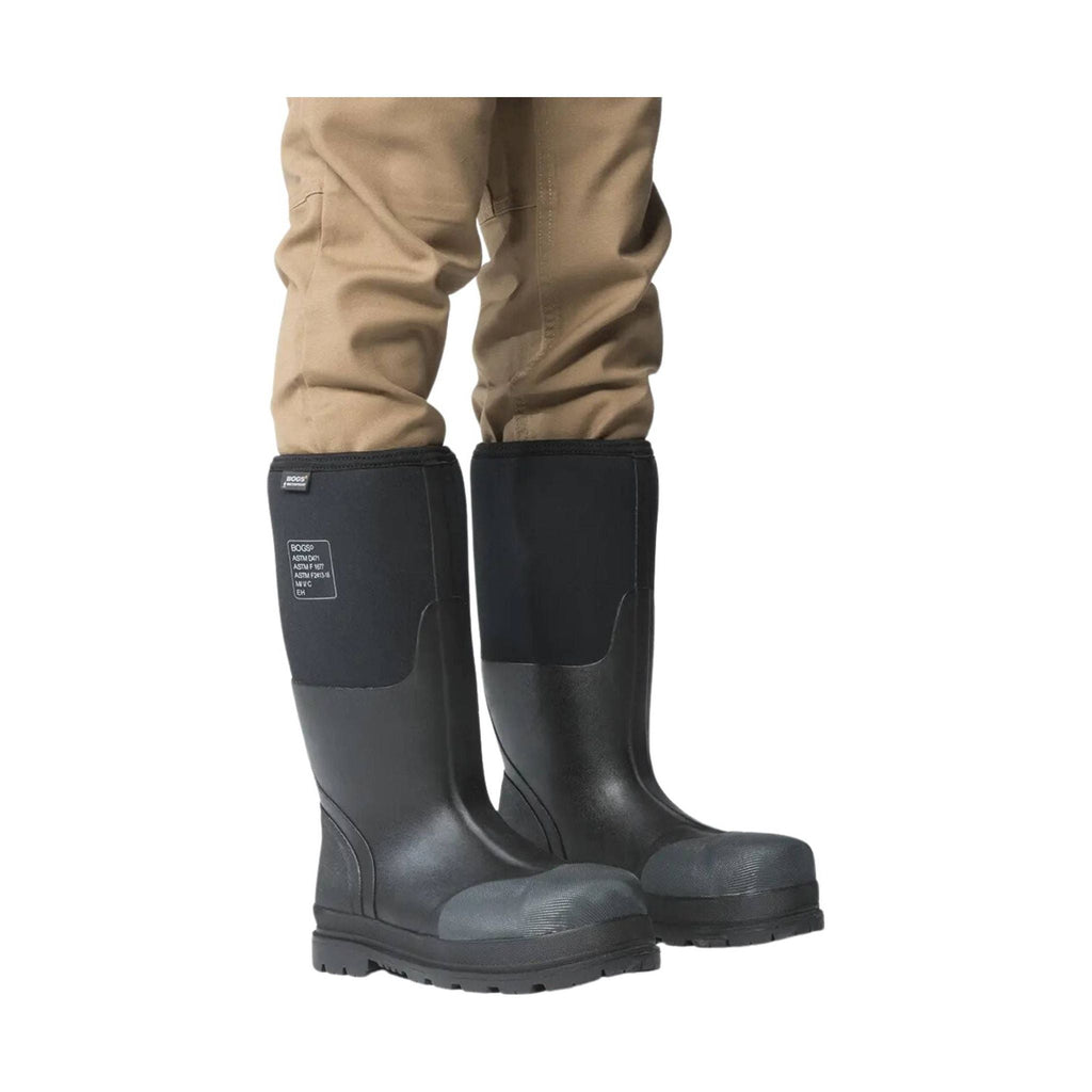 Bogs Men's Forge Steel Toe Work Rain Boot - Black - Lenny's Shoe & Apparel