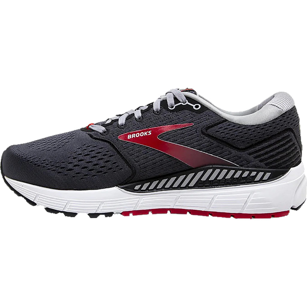 Brooks Men's Beast 20 Running Shoes - Blackened Pearl/Black/Red - Lenny's Shoe & Apparel