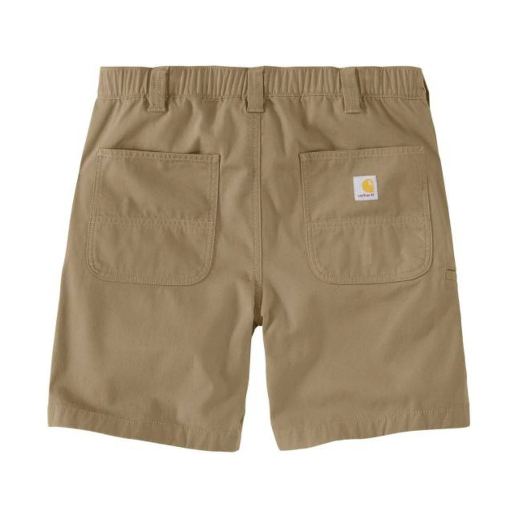 Carhartt Men's Rugged Flex Relaxed Fit Canvas Work Short - Dark Khaki - Lenny's Shoe & Apparel