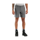 Carhartt Men's Rugged Flex Relaxed Fit Canvas Work Short - Steel - Lenny's Shoe & Apparel