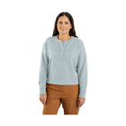 Carhartt Women's Tencel Fiber Series Loose Fit French Terry Henley Sweatshirt - Dew Drop - Lenny's Shoe & Apparel