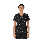 Carhartt Women's V Neck Print Scrub Top - Doggy Display - Lenny's Shoe & Apparel