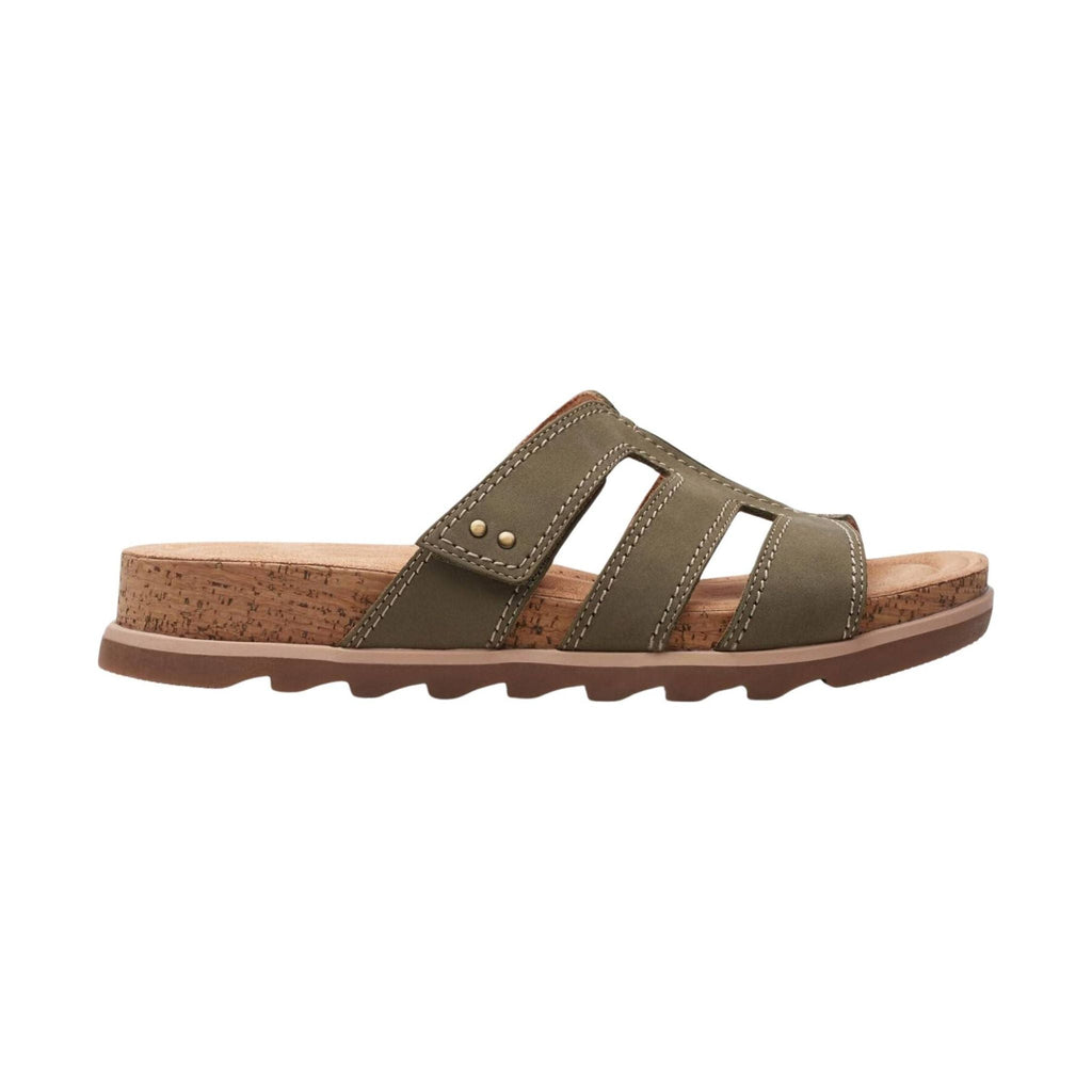 Clarks Women's Yacht Coral Sandal - Olive - Lenny's Shoe & Apparel