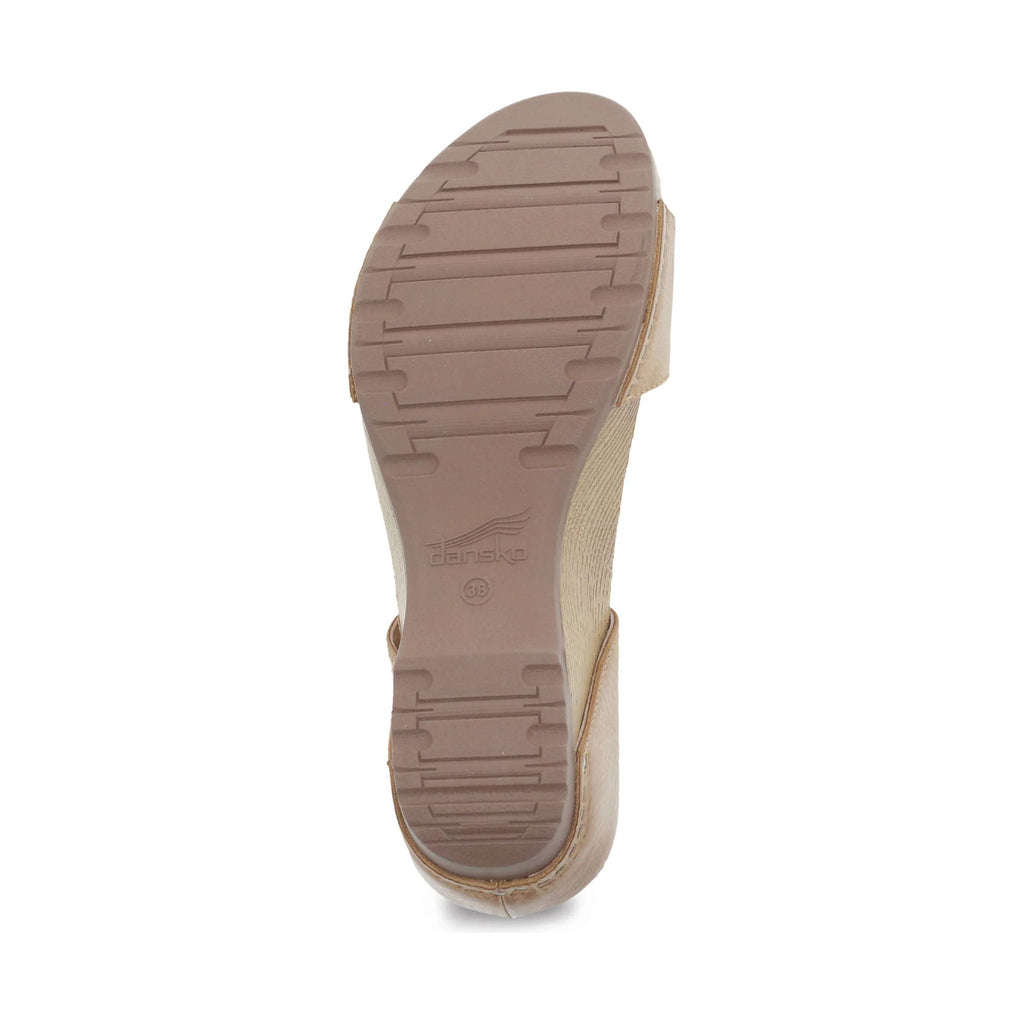 Dansko Women's Tanya Sandal - Tan Milled Burnished - Lenny's Shoe & Apparel