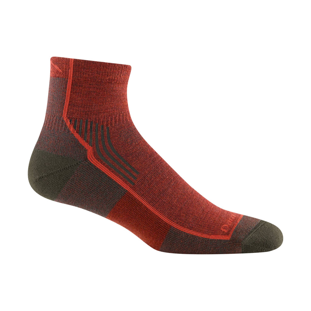 Darn Tough Men's Hiker Quarter Midweight Hiking Sock - Chestnut - Lenny's Shoe & Apparel