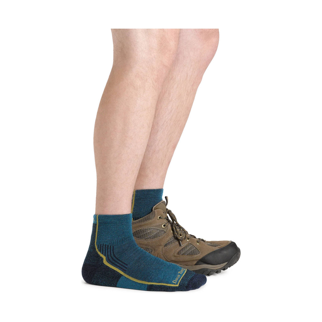 Darn Tough Men's Hiker Quarter Midweight Hiking Sock - Dark Teal - Lenny's Shoe & Apparel