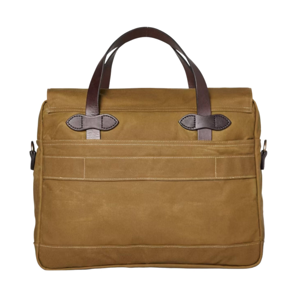 Filson 24 Hour Tin Cloth Briefcase - Dark Tan - Lenny's Shoe & Apparel