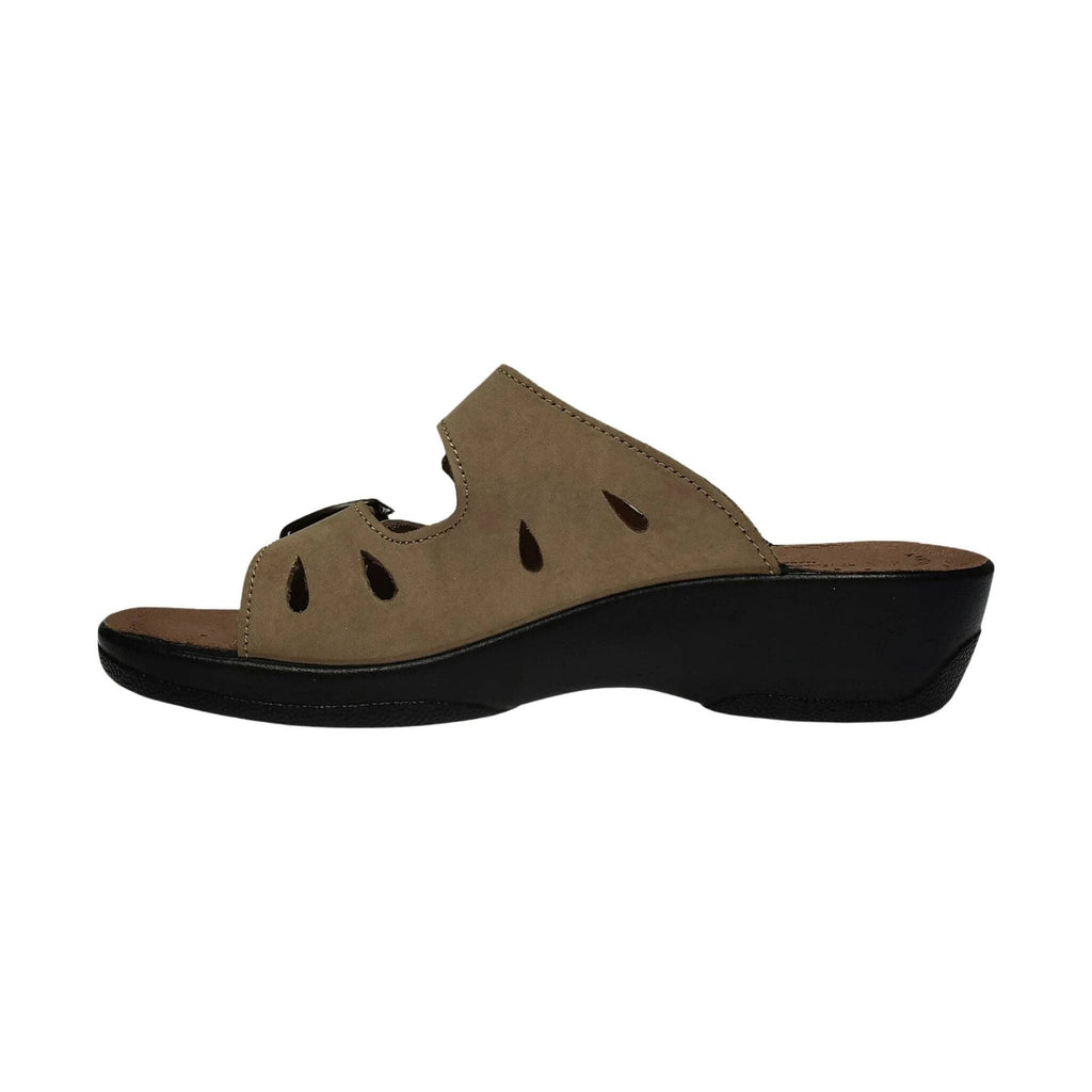 Flexus Women's Decca Slide Sandals - Beige - Lenny's Shoe & Apparel