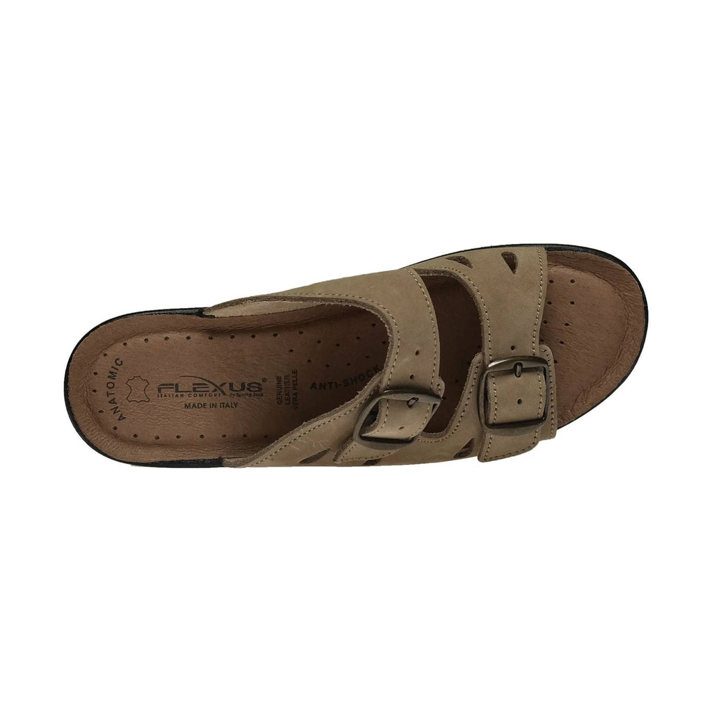 Flexus Women's Decca Slide Sandals - Beige - Lenny's Shoe & Apparel