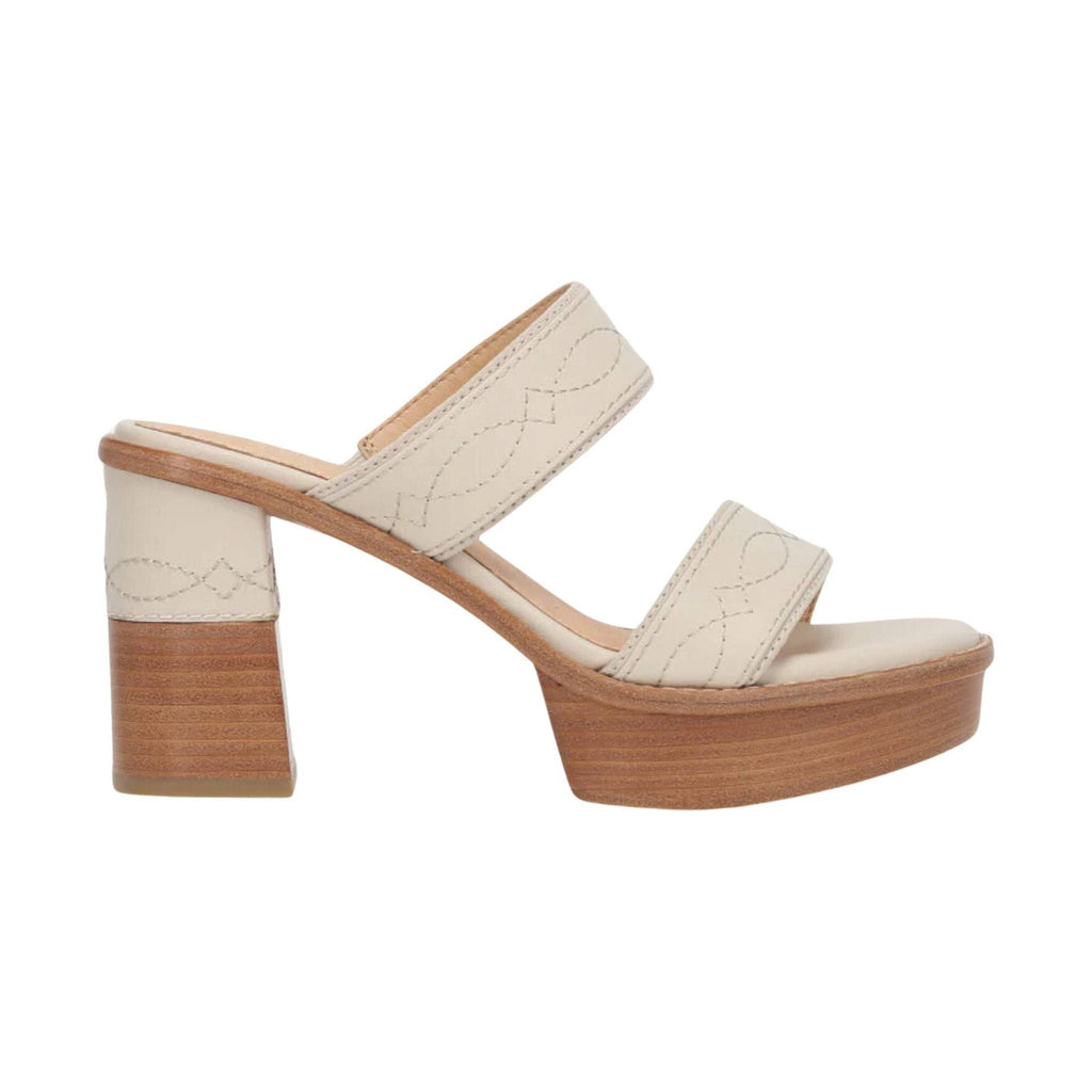 Frye Women's Pipa Woodstock 2 Band Platform Sandal - Ivory - Lenny's Shoe & Apparel