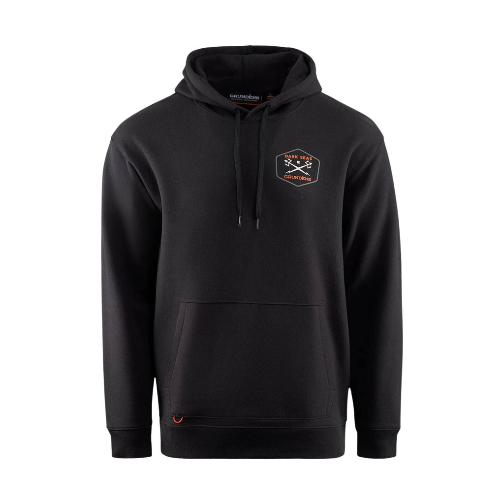 Grundens Men's Dark Seas X Grundens Deploy Hoodie - Black - Lenny's Shoe & Apparel