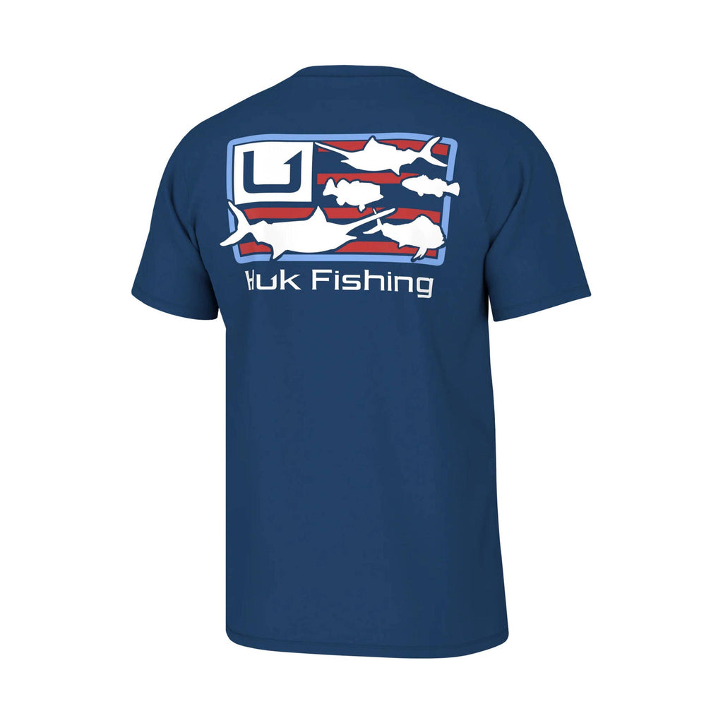 Huk Men's Trophy Flag Tee - Set Sail - Lenny's Shoe & Apparel