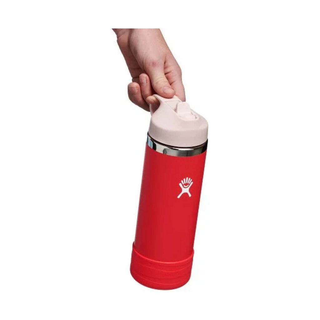 Hydro Flask Kids' 18 OZ Wide Mouth With Straw Cap - Goji - Lenny's Shoe & Apparel