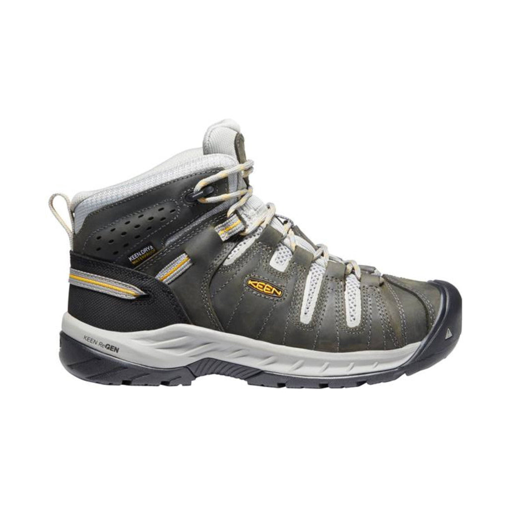 KEEN Utility Women's Flint II Mid Waterproof Steel Toe Work Boots - Magnet - Lenny's Shoe & Apparel