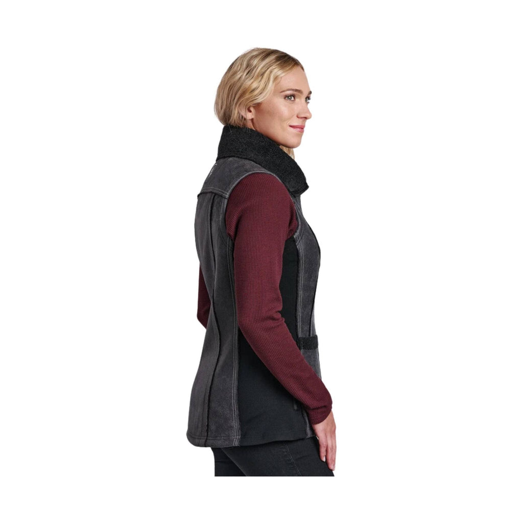 Kuhl Women's Dani Sherpa Vest - Raven - Lenny's Shoe & Apparel