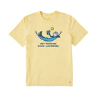 Life Is Good Men's Not Working Hammock Crusher Lite Tee - Sandy Yellow - ONLINE STORE CREDIT/EXCHANGE ONLY - Lenny's Shoe & Apparel