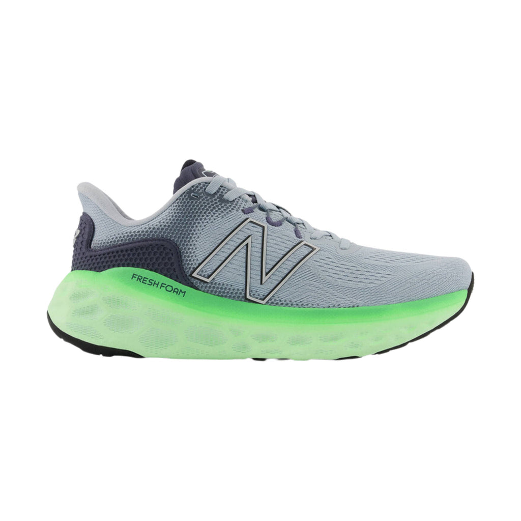 New Balance Men's Fresh Foam More v3 Shoes - Light Slate/Vibrant Spring - Lenny's Shoe & Apparel