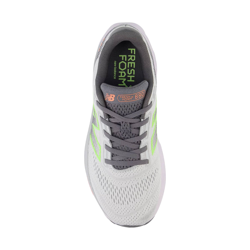 New Balance Women's Fresh Foam X 880v14 Running Shoes - Grey Matter with Taro and Bleached Lime Glo - Lenny's Shoe & Apparel