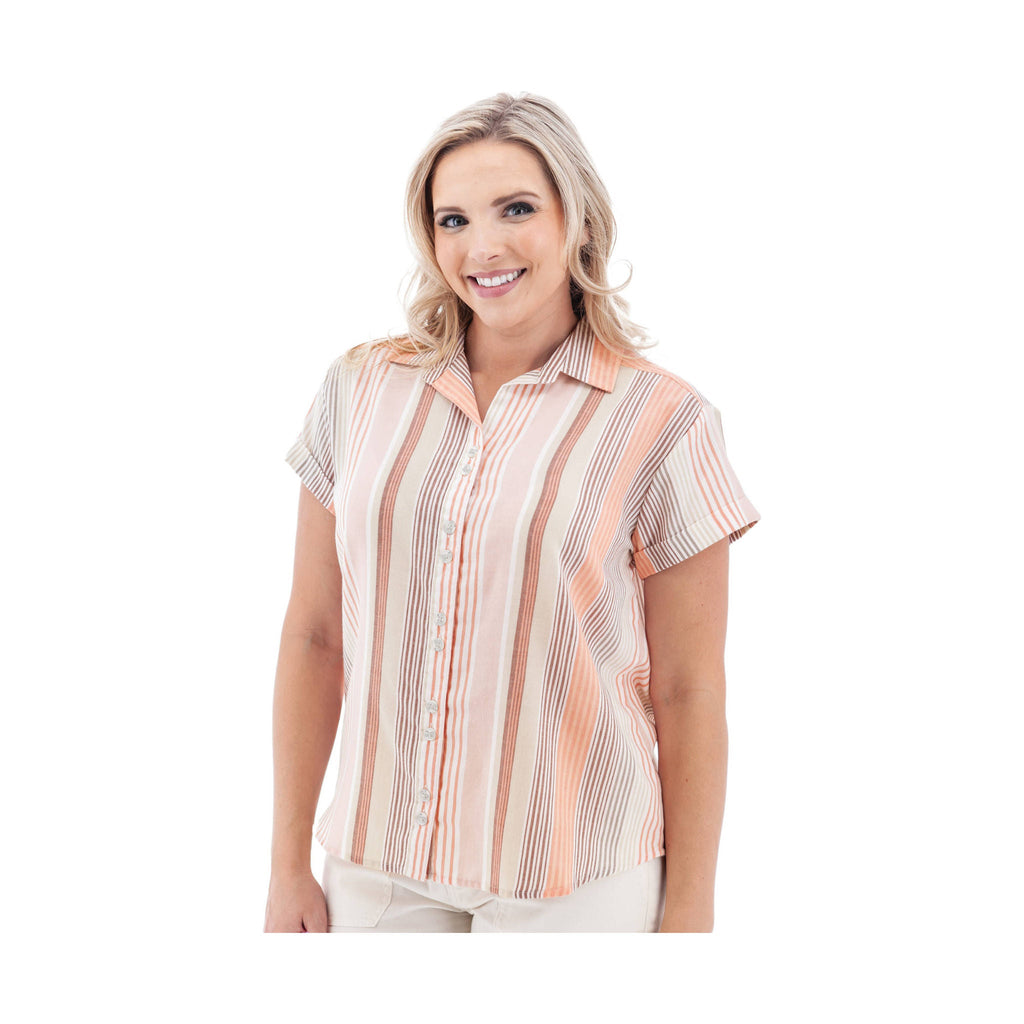 Old Ranch Women's Aviana Shirt 24 - Deep Coral - Lenny's Shoe & Apparel