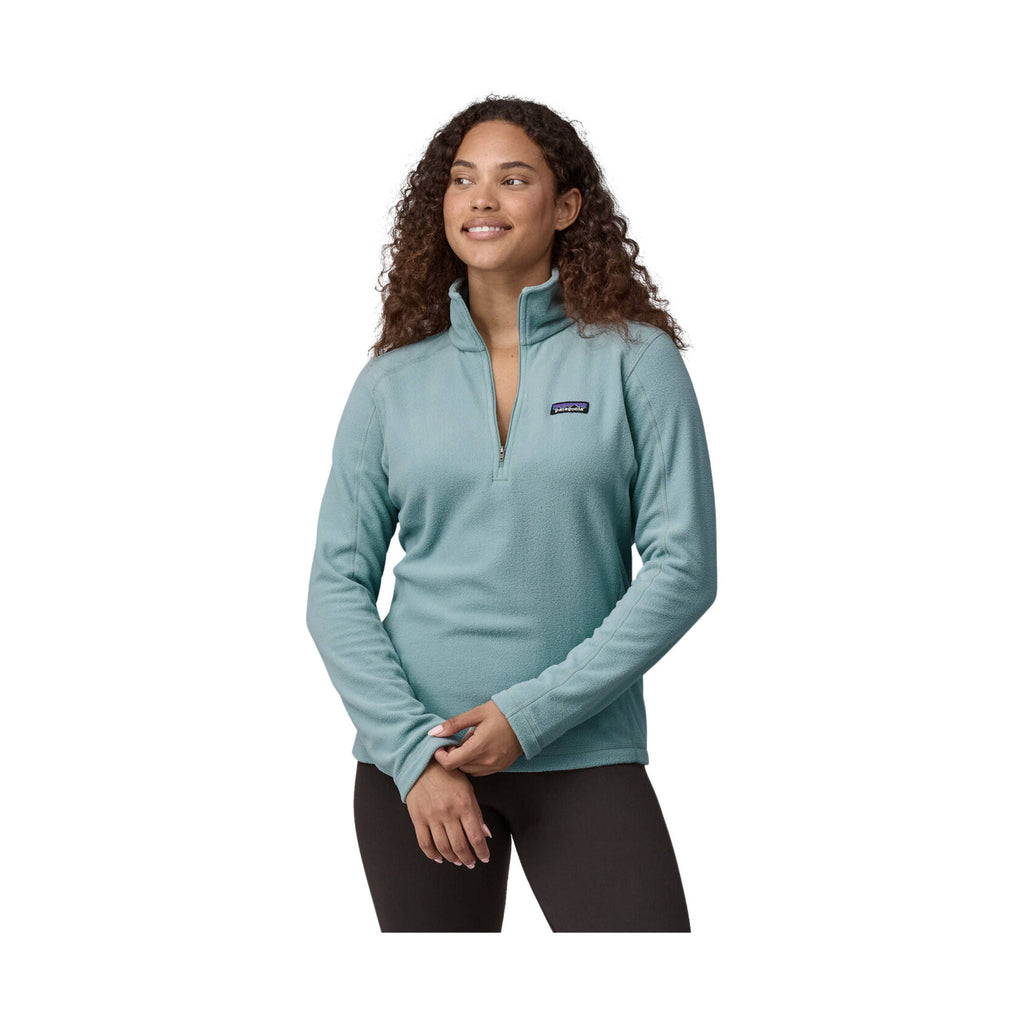 Patagonia Women's Micro D Quarter Zip Fleece - Thermal Blue - Lenny's Shoe & Apparel