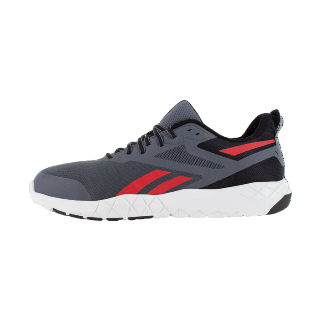 Reebok Work Men's Flexagon Force XL Work Shoes - Grey/Red - Lenny's Shoe & Apparel