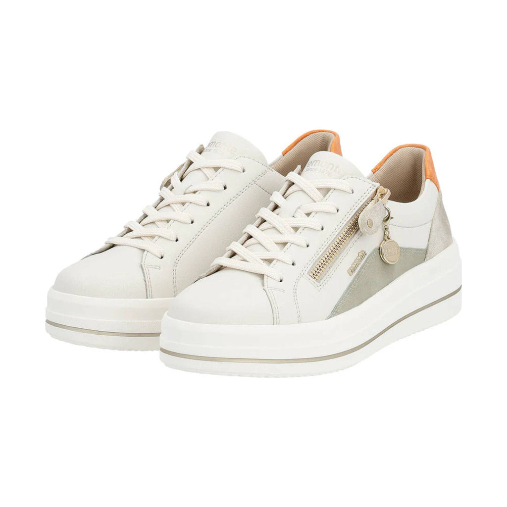 Remonte Women's Julika 01 Shoes - Off White/Salbei/Muschel/Orange - Lenny's Shoe & Apparel