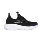 Skechers Kids' Skech Faster Slip On Shoes - Black/White - Lenny's Shoe & Apparel