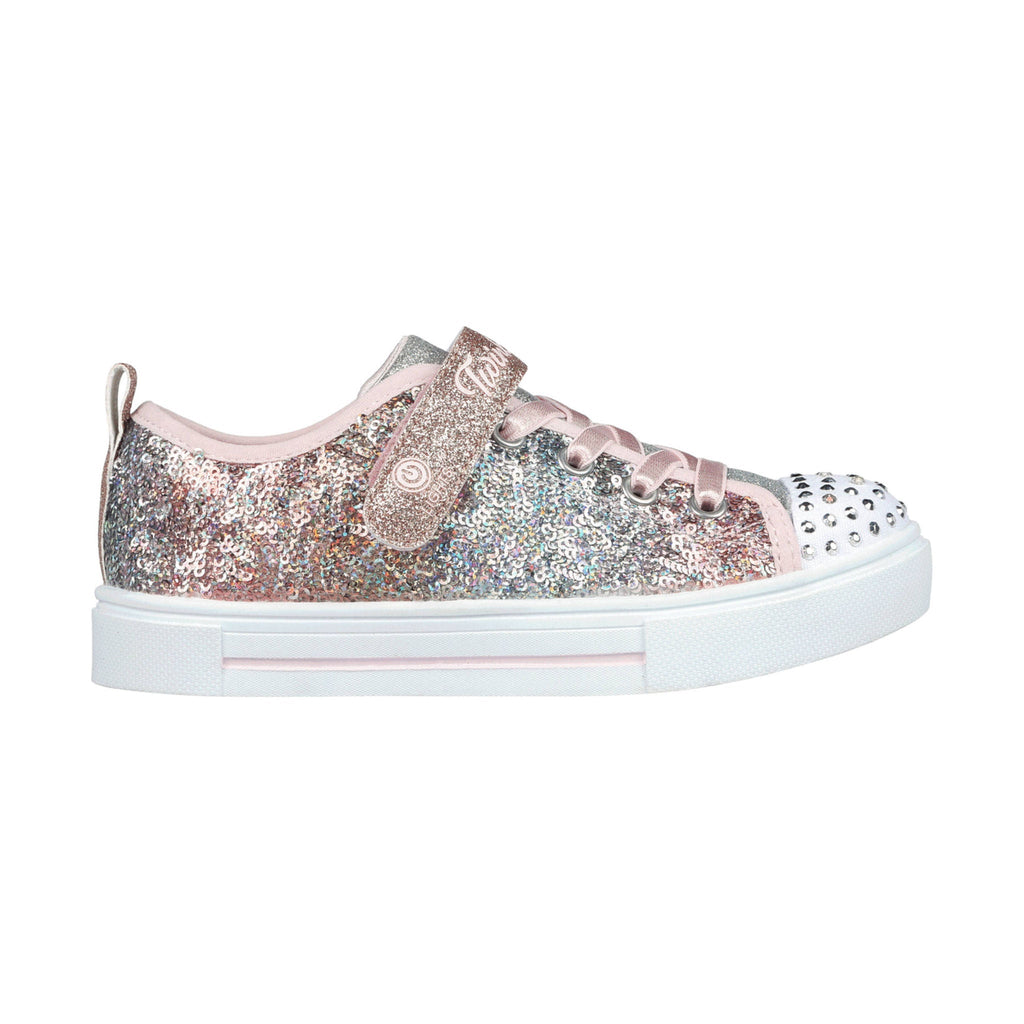 Skechers Kids' Twinkle Sparks Shoes - Sequin Flash Light Pink - Lenny's Shoe & Apparel