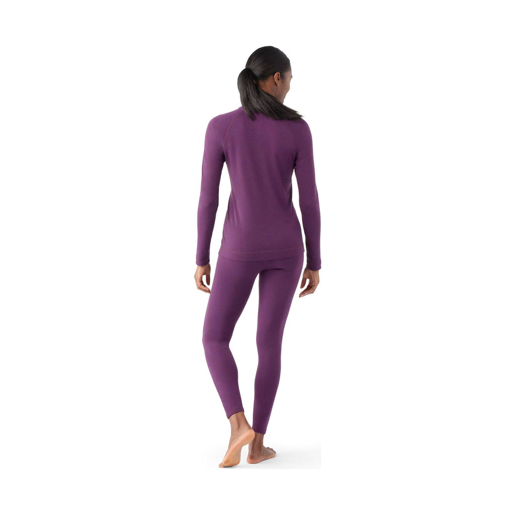 Smartwool Women's Classic Thermal Merino Layer Quarter Zip - Purple Iris Heather - Lenny's Shoe & Apparel