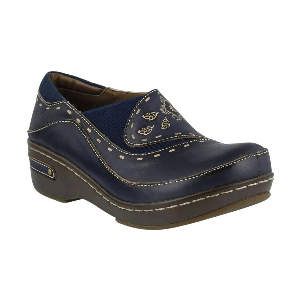 Spring Step L'artiste Women's Burbank Clogs - Navy - Lenny's Shoe & Apparel