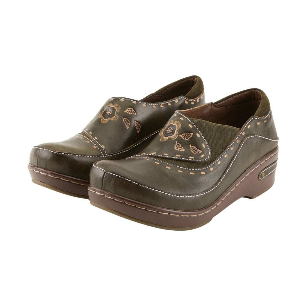 Spring Step L'artiste Women's Burbank Clogs - Olive Green - Lenny's Shoe & Apparel