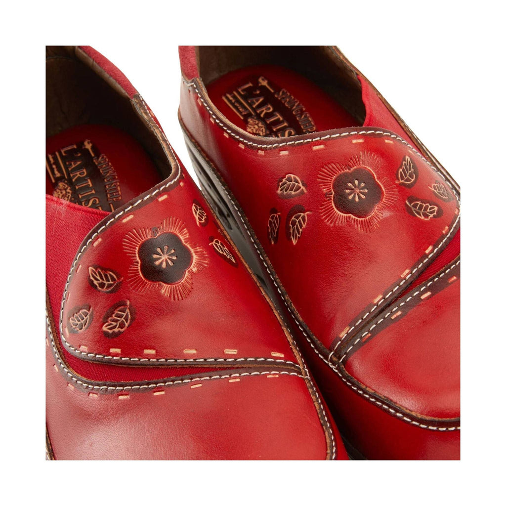 Spring Step L'artiste Women's Burbank Clogs - Red - Lenny's Shoe & Apparel