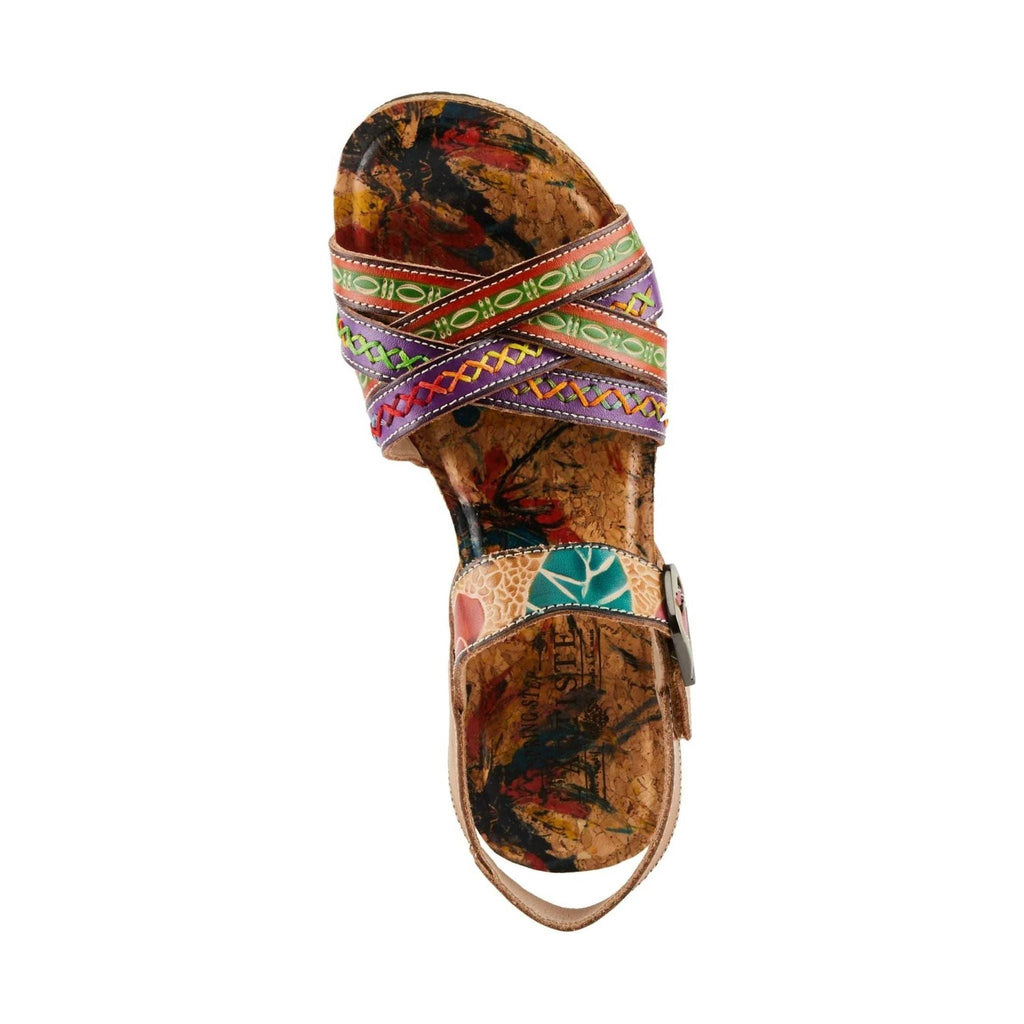 Spring Step Women's L'Artiste Bosquet Sandals - Tan Multi - Lenny's Shoe & Apparel