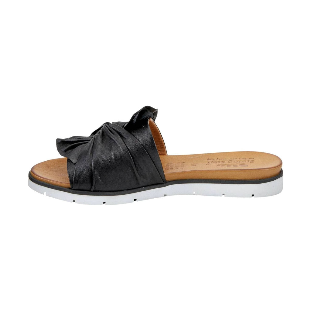 Spring Step Women's Lavona Slide Sandals - Black - Lenny's Shoe & Apparel