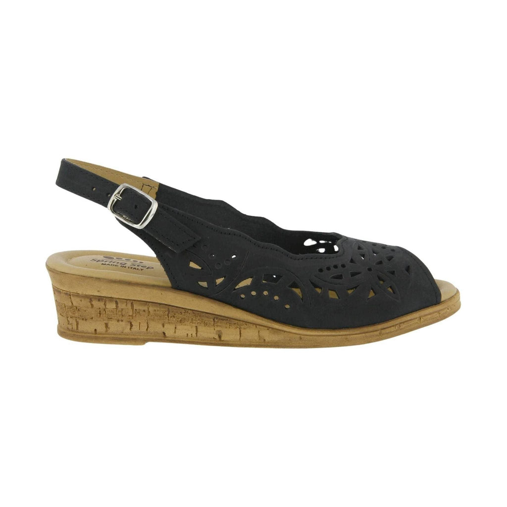 Spring Step Women's Orella Sandals - Black Nubuck - Lenny's Shoe & Apparel