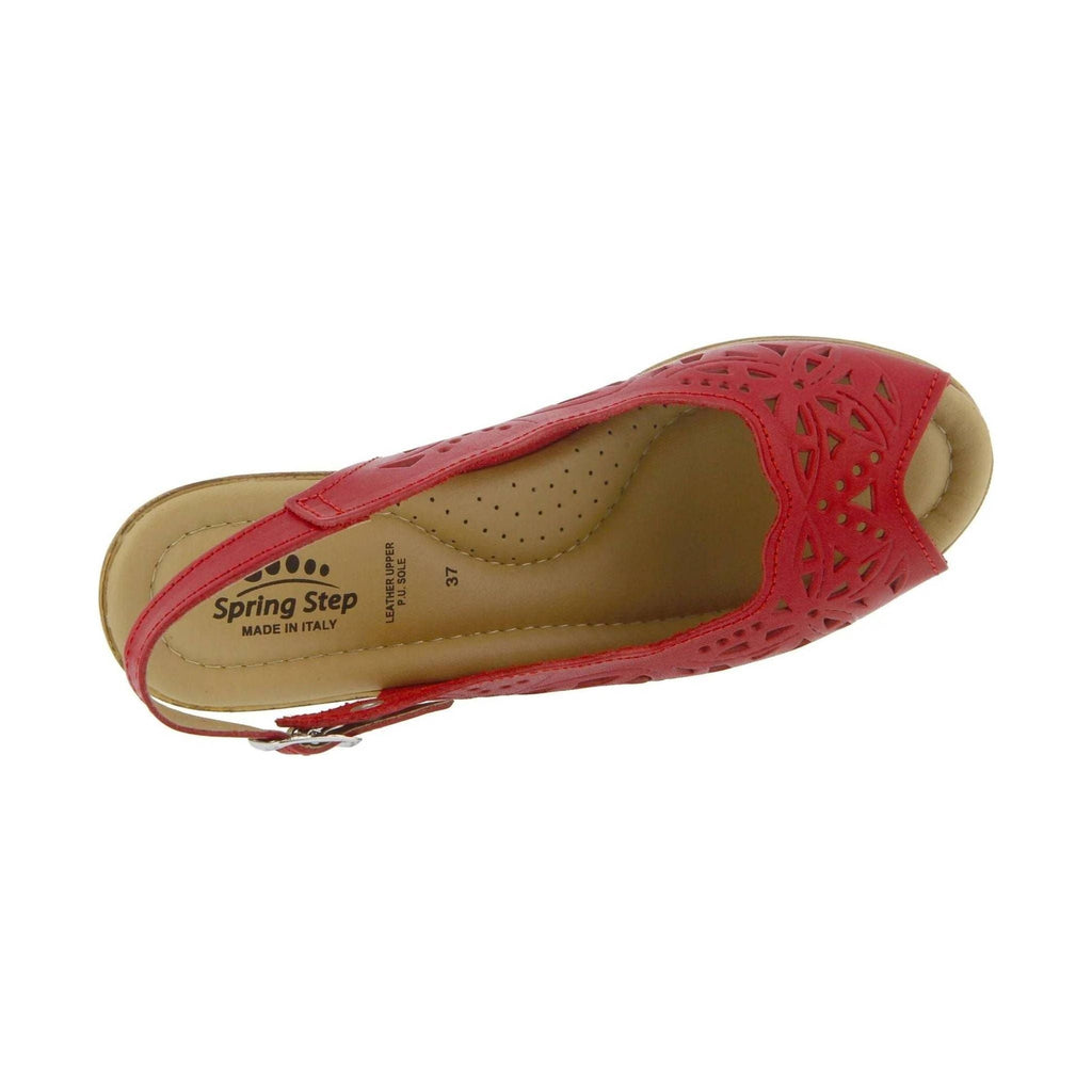 Spring Step Women's Orella Sandals - Red - Lenny's Shoe & Apparel