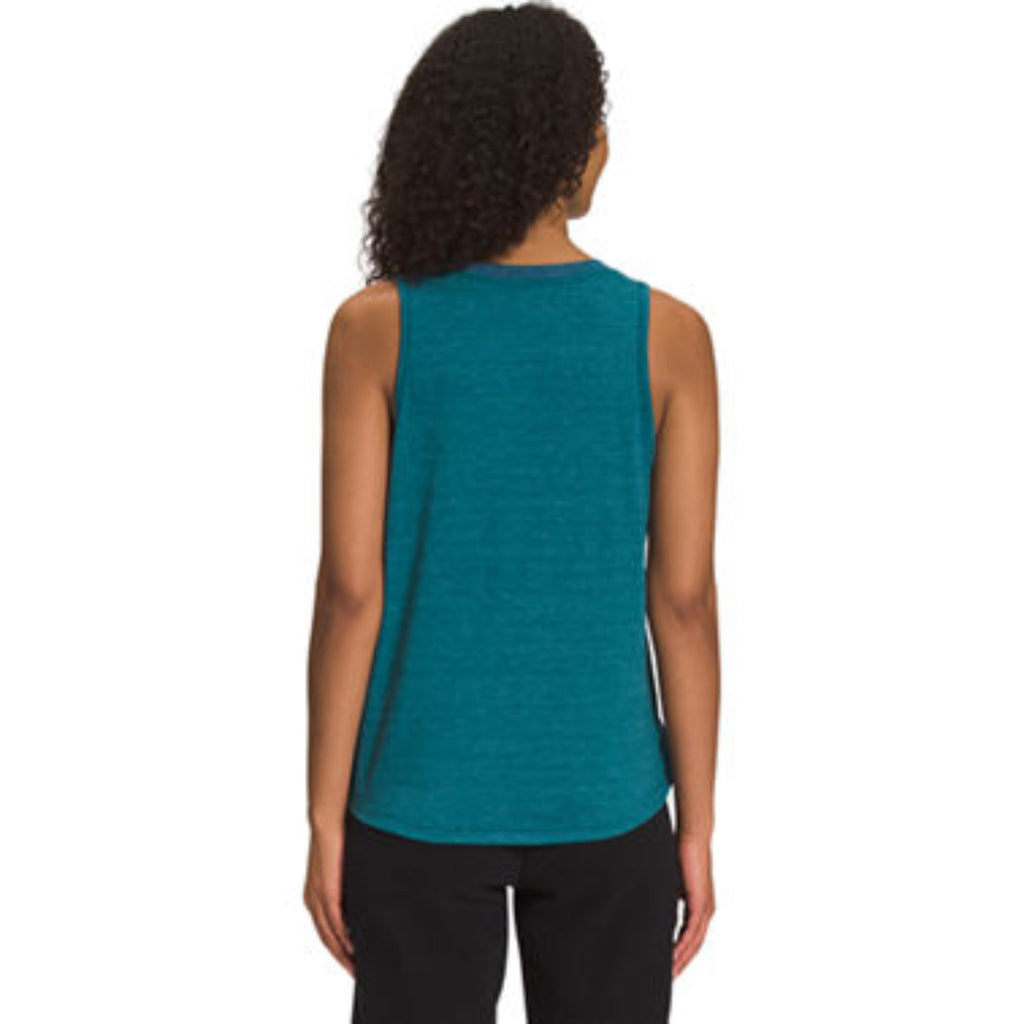 The North Face Women's Simple Logo Tank - Blue Coral Heather - Lenny's Shoe & Apparel