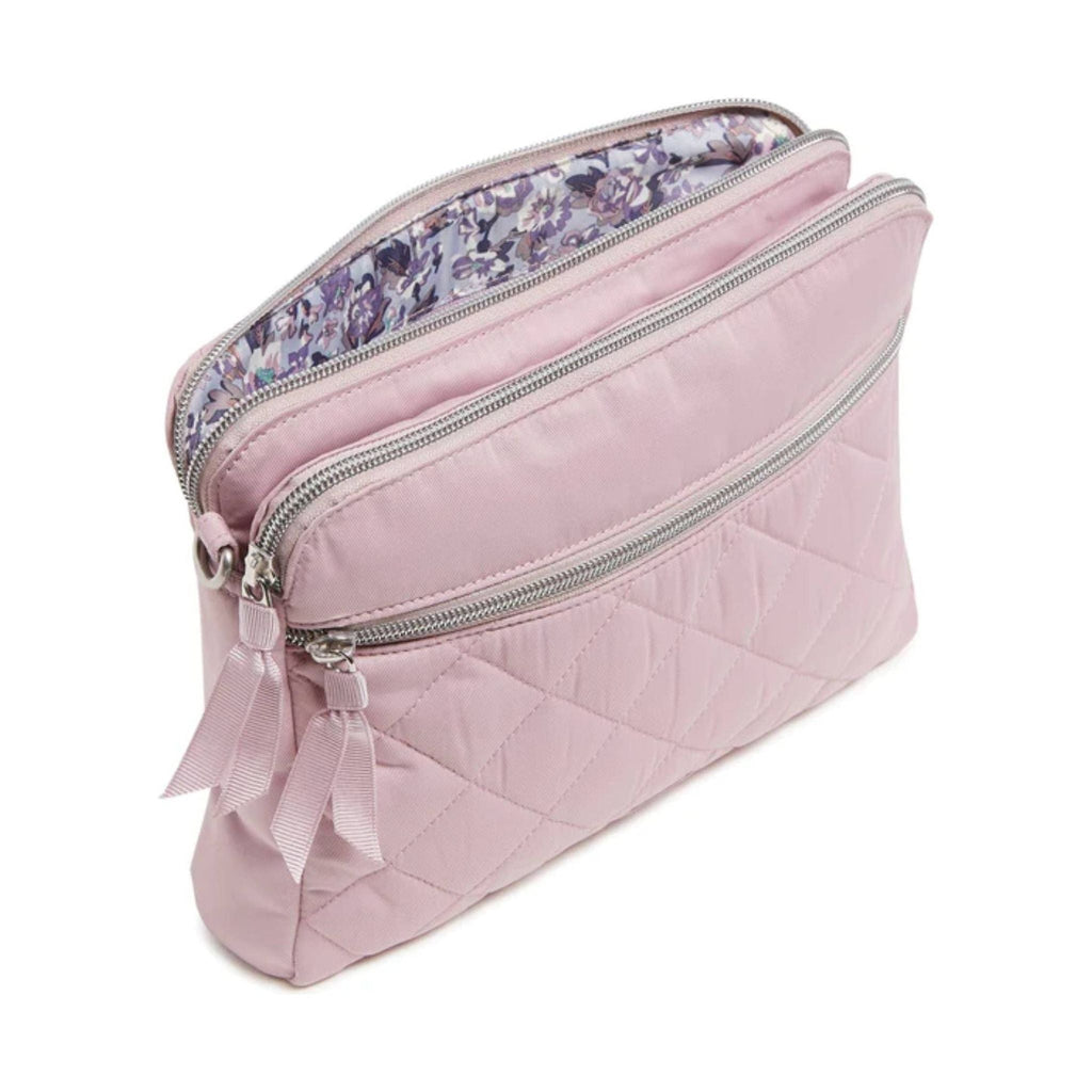 Vera Bradley Triple Compartment Crossbody Bag In Performance Twill - Hydrangea Pink - Lenny's Shoe & Apparel