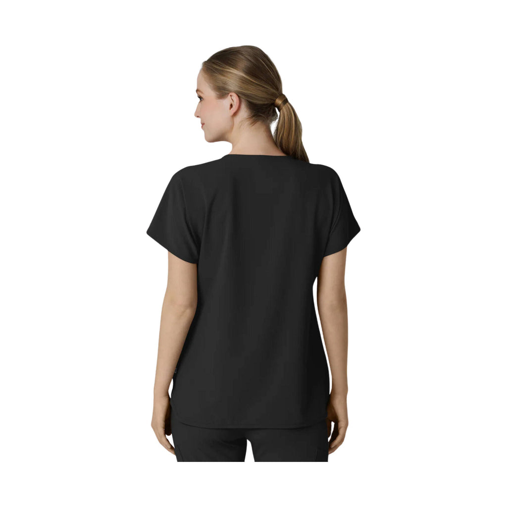 WonderWink Renew Women's Dolman Scrub Top - Black - Lenny's Shoe & Apparel