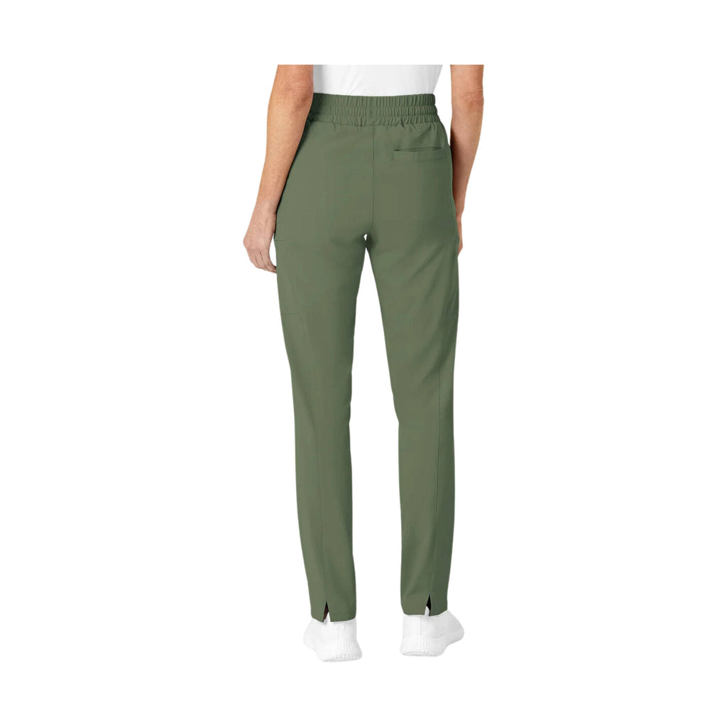 Wonderwink Women's High Waist Slim Leg Scrub Pant - Olive - Lenny's Shoe & Apparel