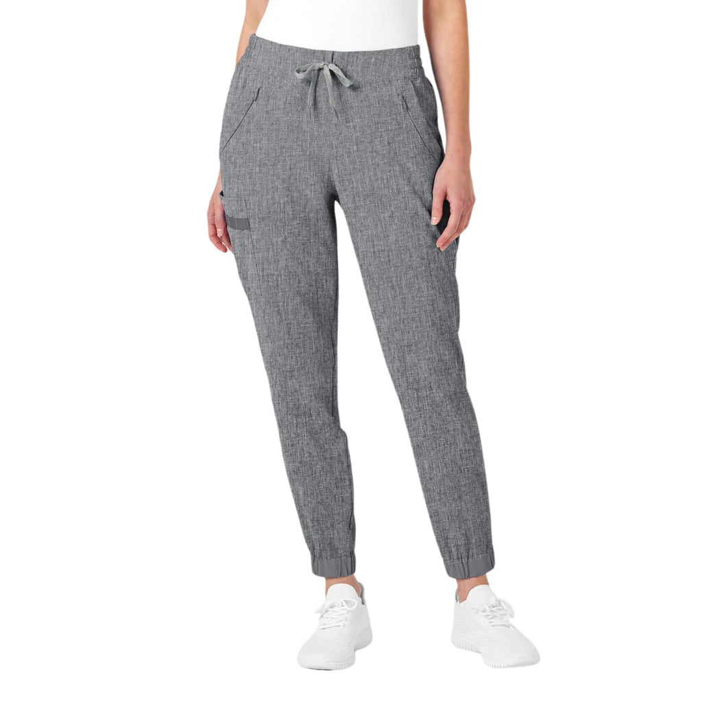 WonderWink Women's Jogger Scrub Pant - Grey Heather - Lenny's Shoe & Apparel