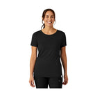 WonderWink Women's Silky Knit Short Sleeve Scrub Tee - Black - Lenny's Shoe & Apparel