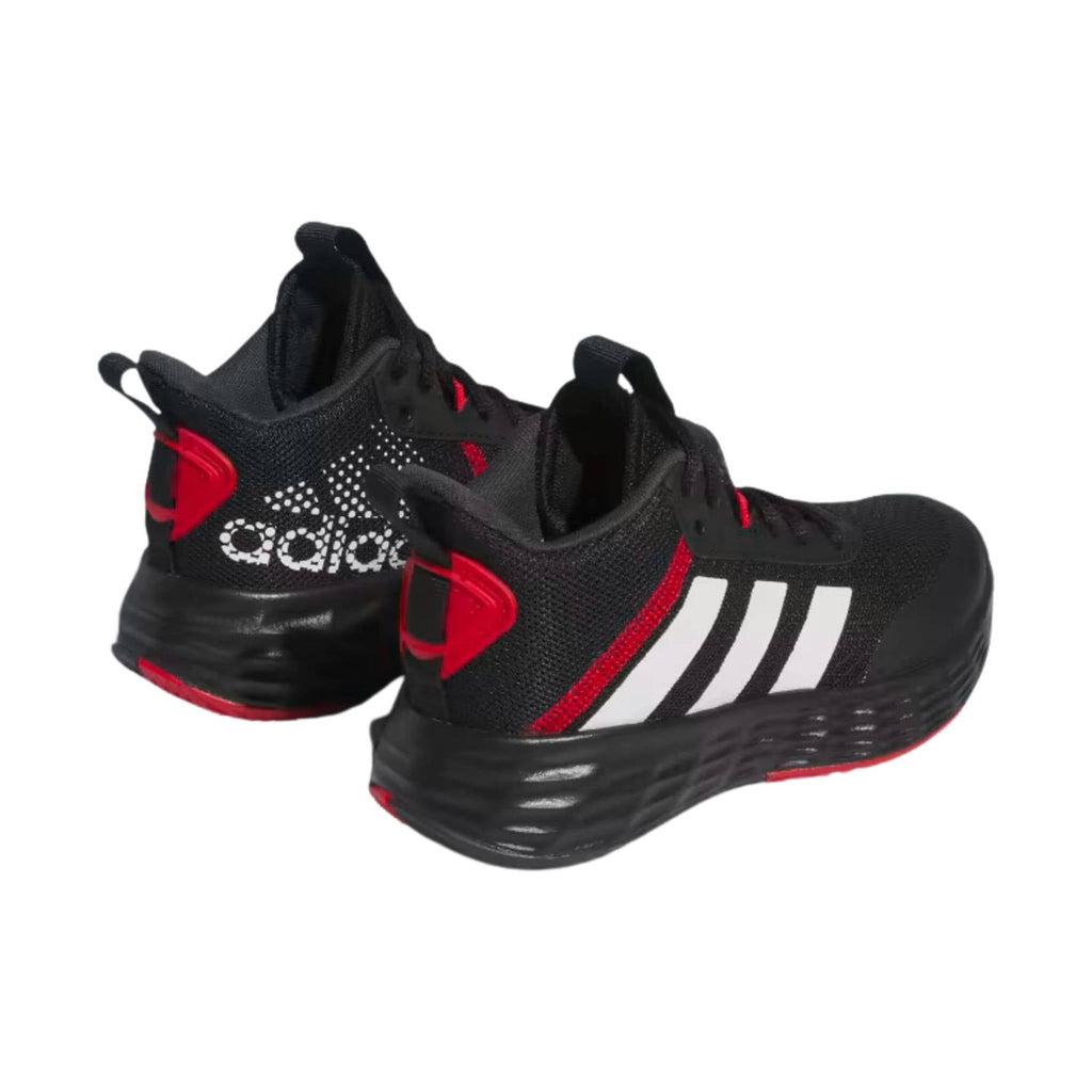 Adidas Kids' Own The Game Basketball Shoes - Black/White/Red - Lenny's Shoe & Apparel