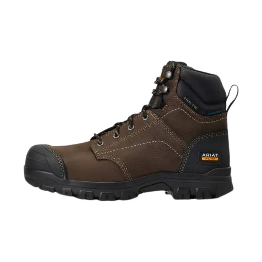 Ariat Women's Treadfast 6in Waterproof Steel Toe Work Boot - Dark Brown - Lenny's Shoe & Apparel