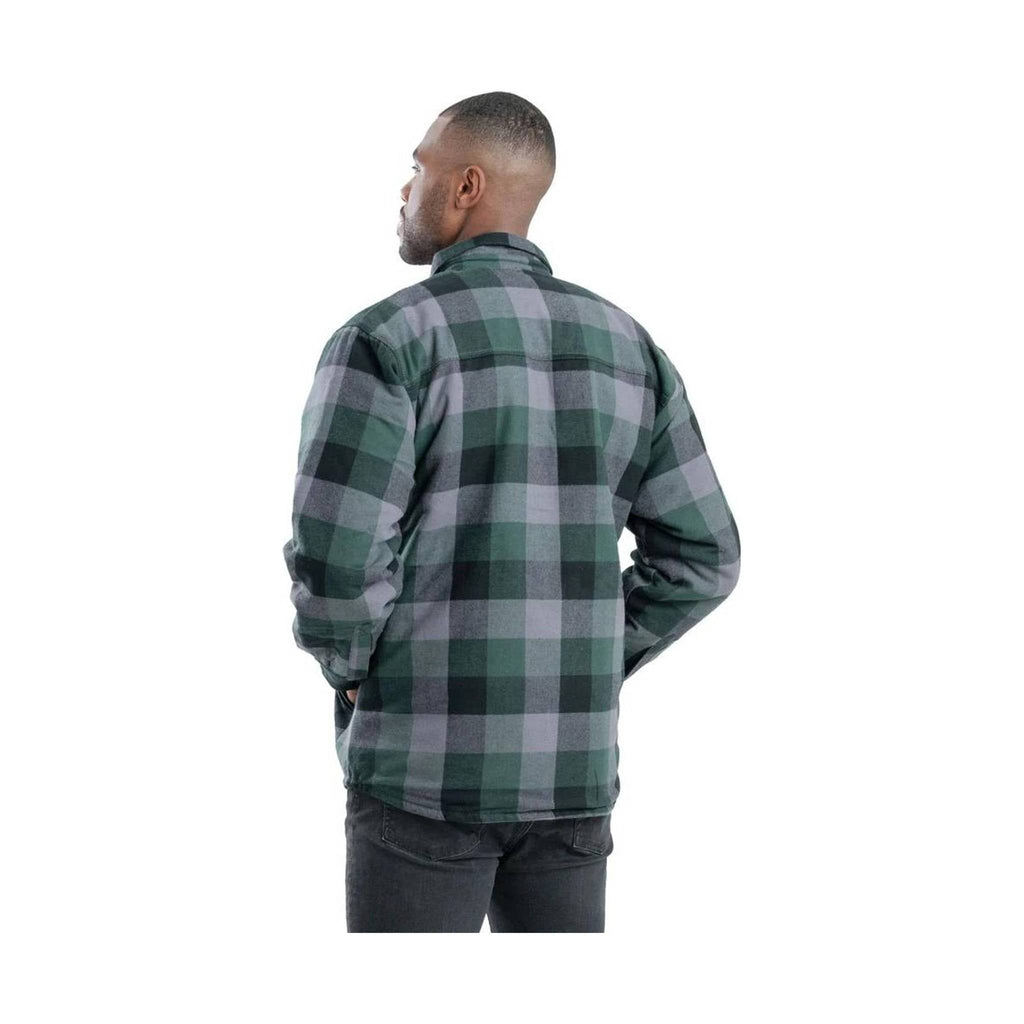 Berne Men's Flannel Shirt Jac - Plaid Green - Lenny's Shoe & Apparel