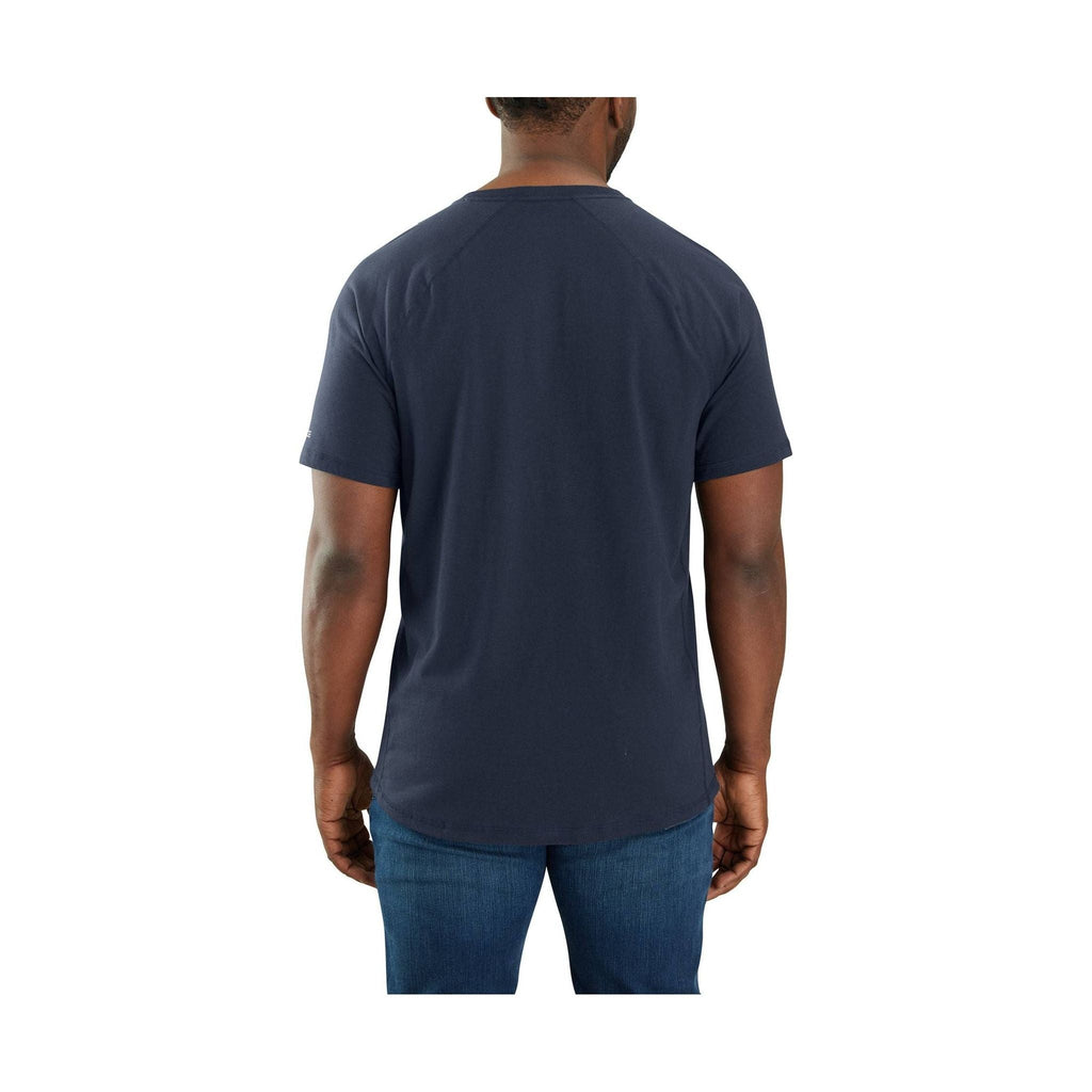 Carhartt Men's Force Relaxed Fit Short-Sleeve Pocket T-Shirt - Navy - Lenny's Shoe & Apparel