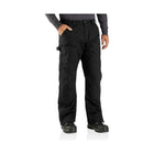 Carhartt Men's Loose Fit Washed Duck Insulated Pant - Black - Lenny's Shoe & Apparel