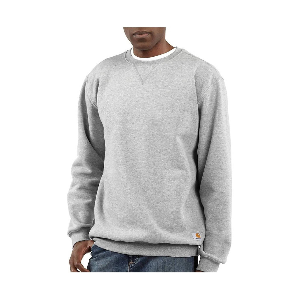 Carhartt Men's Midweight Crewneck Sweatshirt - Heather Gray - Lenny's Shoe & Apparel